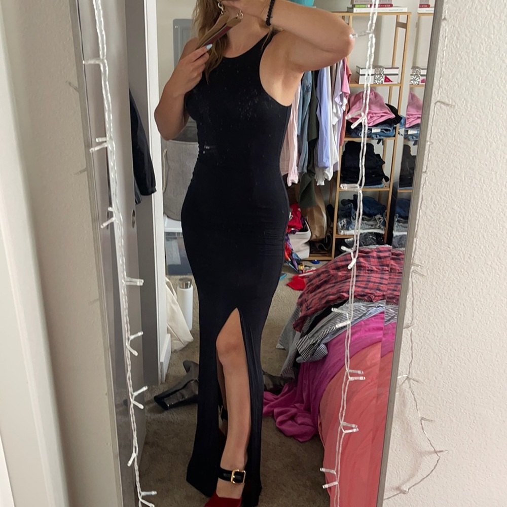 Black evening dress